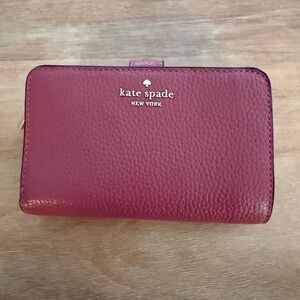 Kate Spade Outlet RaspberryTextured Wallet